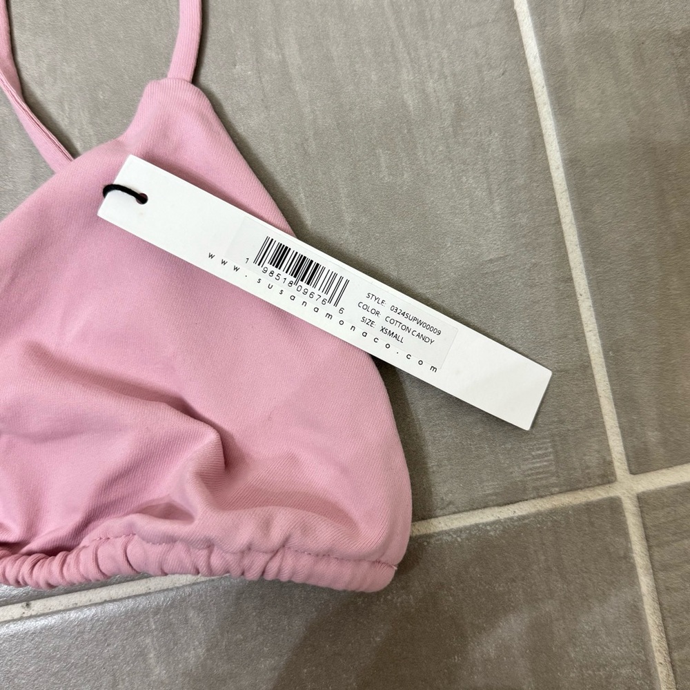 Susana Monaco string Bikini top Cotton candy - Picture 3 of 3